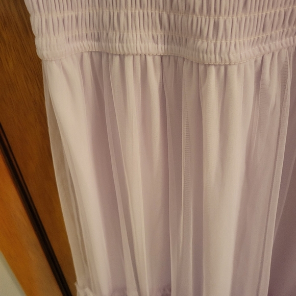 Lavender Tulle Maxi Dress Size L | Wedding Guest • Romantic • Audrey Park - Picture 8 of 8